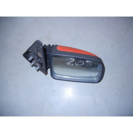 Espelho Retrovisor Direito Peugeot 205 Vermelho